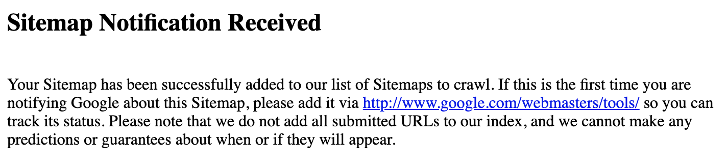 sitemap-notification